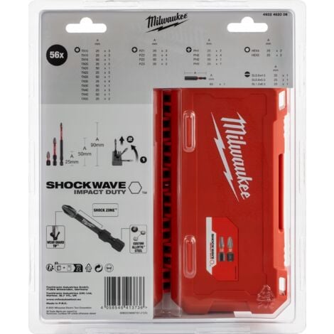 Coffret d'embouts à chocs SHOCKWAVE (56 pièces)
