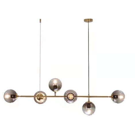 Dexter - lustre moderne 6 lumières au dessus de la table, 120 cm (1/3)
