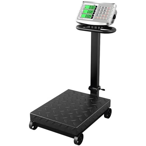 Balance à plate-forme avec roues jusqu'à 1000 kg, 1 tonne, industrielle, grandes dimensions HDWR wagPRO-P1000W