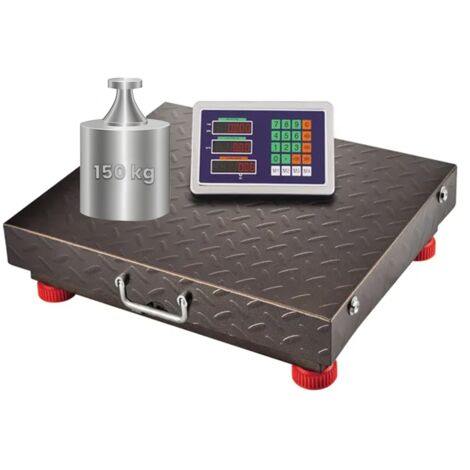 Balance à plate-forme sans fil, 150 kg, balance avancée, fonction tare, affichage LED HDWR wagPRO-W150