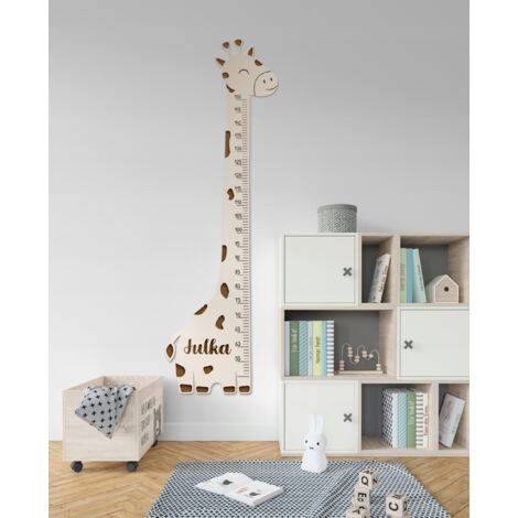 Règle De Hauteur Murale Enfant En Bois - Mesure Croissance Réglable Et Amovible