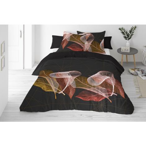 Literie en satin de coton fleurs polonaises PRESTIGE15 220x200 +2x70x80 MATEX (1/2)