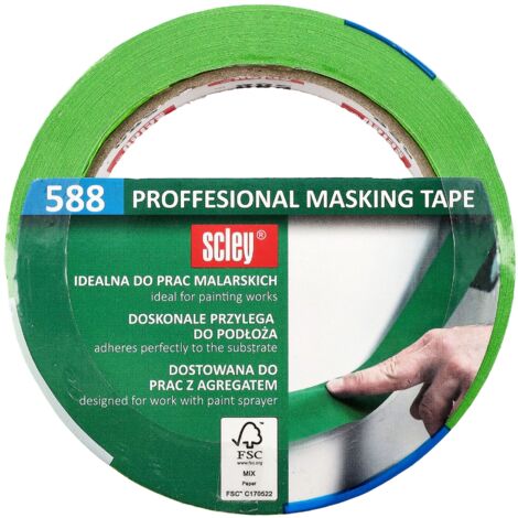 Ruban à peindre 25 mm x 33 m Scley série 588 Ruban de masquage Ruban à peindre (1/3)