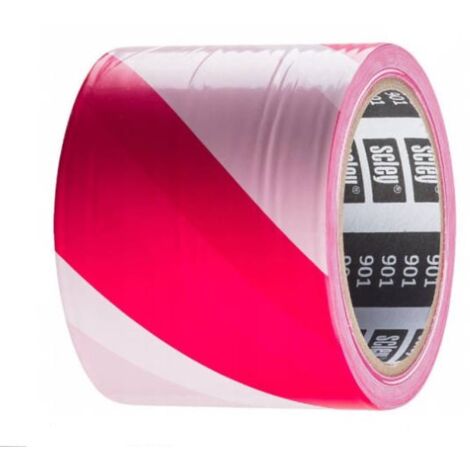 Sunlux Cinta De Advertencia De 48 Mm X 100 M Rojo/blanco Para