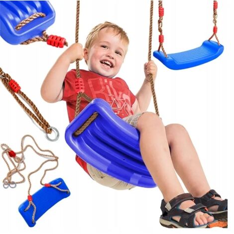 BALANÇOIRE DE JARDIN POUR ENFANTS BALANÇOIRE POUR ENFANTS PLANCHE DE SIÈGE EN PLASTIQUE (1/5)