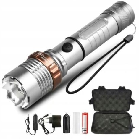 PUISSANTE TORCHE MILITAIRE MULTIFONCTIONNELLE 5x LED CREE