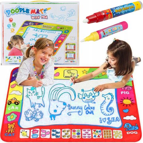Tapis d'eau pour bébé 80x60 xxl sensoriel Montessori (1/5)