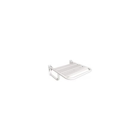 Siège de douche pliant en métal (chaise), blanc (1/4)