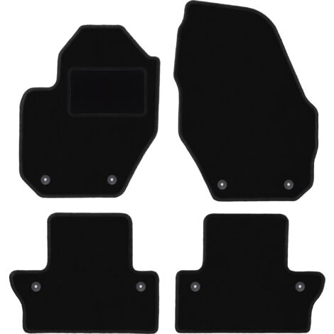 Tapis De Sol Velours Pour Volvo XC60 (depuis 2017) - 4 Pièces Noir, Antidérapant, Neuf