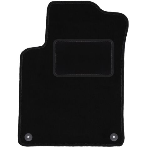 Tapis de sol conducteur en velours noir pour Citroën DS3 (2009-2016) – Protection optimale du plancher – Forme adaptée pour maintien parfait