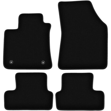 Tapis De Sol Velours Noir Pour Renault Vel Satis 2001-2010 - Set 4 Pièces - Neuf
