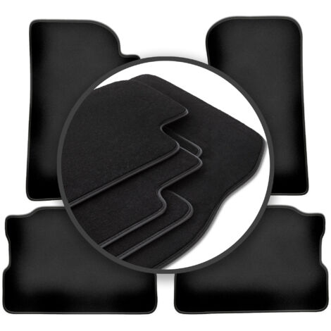 Tapis De Sol Pour Jeep Wrangler 1885-1995 En Cuir Synthétique - Pour Toutes Saisons - Imperméable Et Antidérapant, Noir-Rouge