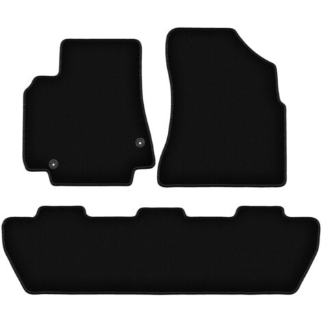 Tapis Sur Mesure Velours Pour Peugeot 5008 II 5 Places (07.2017 Et Restyling 2020) | Set Avant/arrière, Talonnette Caoutchouc | Bordure Antidérapante, Made In Italy