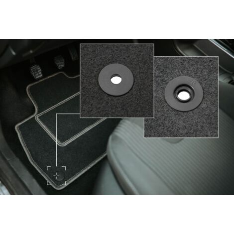 Lot De 4 Tapis Textiles Originaux Pour Citroën C4 Cactus (2014-2024) - Noir, Neufs