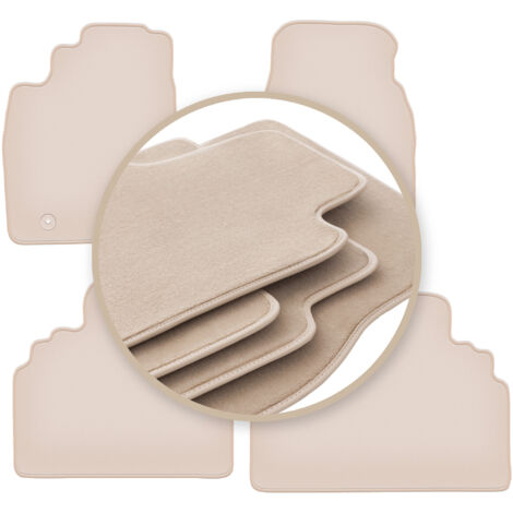 Tapis beiges PREMIUM pour : Toyota Previa II monospace 2000-2005 (1/5)