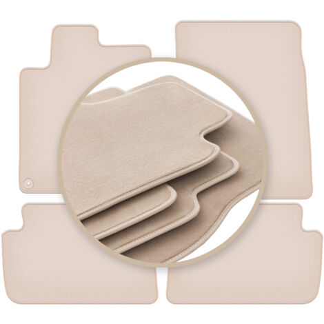 Tapis beiges PREMIUM pour : Peugeot 407 coupé, berline, break 2004-2011 (1/5)