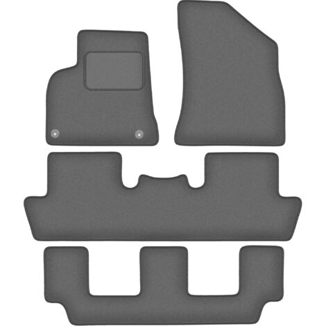 Tapis de sol graphite pour Peugeot 5008 I 7 places (2009-2017) – Moquette polypropylène renforcée – Protection contre saleté et abrasion (1/5)