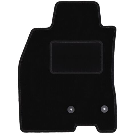 Tapis de sol conducteur noir mat pour Renault Megane III berline, coupé, break (2008-2015) – Polypropylène résistant – Protection optimale du plancher