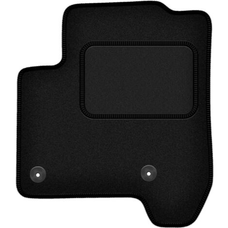 Tapis de sol conducteur en velours noir pour Citroën C3 Picasso minivan (2008-2017) – Protection optimale du plancher – Forme adaptée pour maintien
