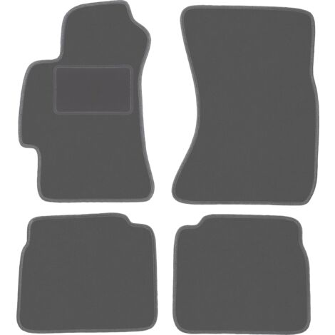 Tapis De Sol En Feutre Noir Sur Mesure Pour Subaru Legacy IV Break/Berline (2003-2009) - Avant Et Arrière