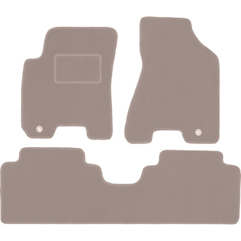 Tapis en velours beige pour : Kia Sportage II SUV (2004-2010) (1/5)