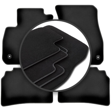 Tapis De Coffre Pour Opel Zafira C Tourer (2012-2019) - Modèle 5 Et 7 Places Avec 3e Rangée Rabattue - Noir, Moquette Haute Densité - Fabriqué En Italie