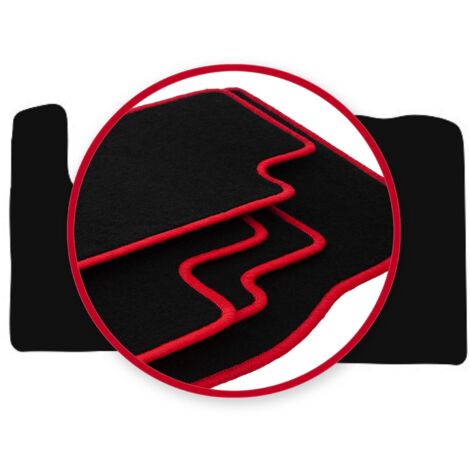 Rideaux Camion Rouge à Pompons - Pour Scania, MAN, DAF - Protection Lumière Et Intimité