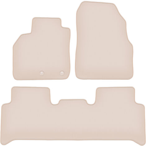 Tapis Beiges PREMIUM Pour : Renault Scenic II Monospace 2003-2009