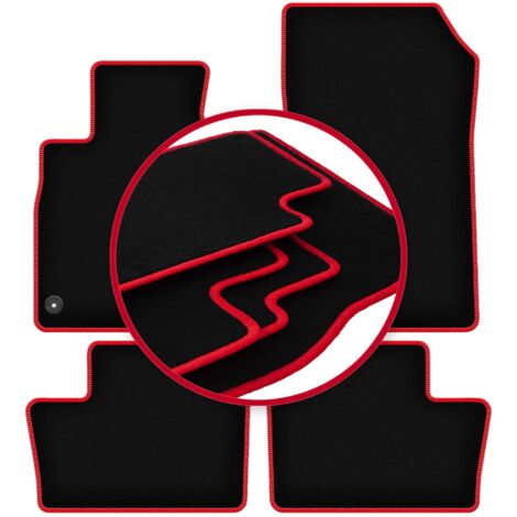 Tapis De Sol Velours Noir Pour Nissan Juke II (2019-2025) - 4 Pièces