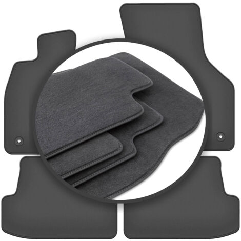 Tapis De Sol Tuning-art V215-P3R – Pour Seat Leon 3 5F (Berline/Combi 2012-2019) – Velours 650g/m² – Couture Rouge