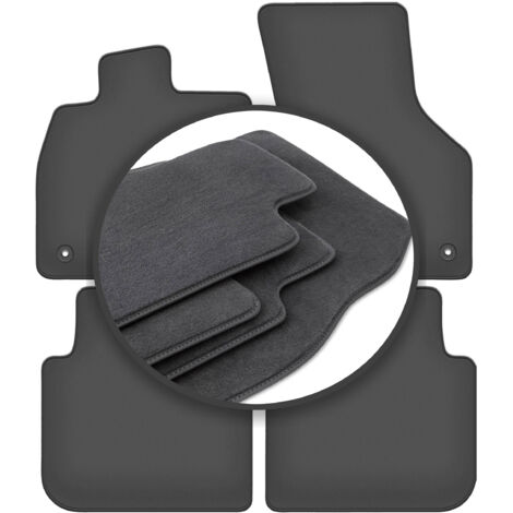 Tapis De Sol Velours Noir Pour Seat Tarraco (2019+) - Lot De 4 Pièces, Antidérapant - Neuf