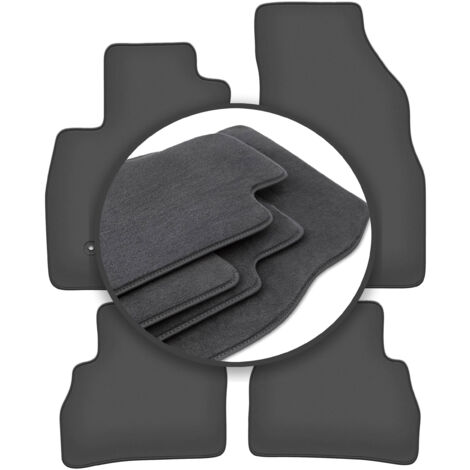 Tapis De Sol Avant Velours Noir Pour Fiat Doblo II (2009-2020) - Lot De 2