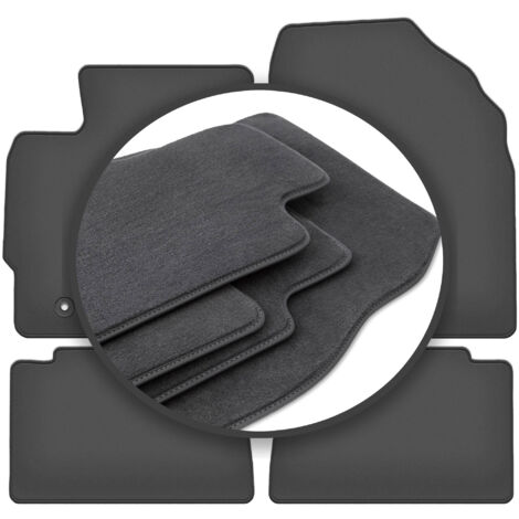 Tapis De Sol Feutre Noir Sur Mesure Pour Toyota Auris I Hayon (2007-2012) - Neuf - Avant & Arrière
