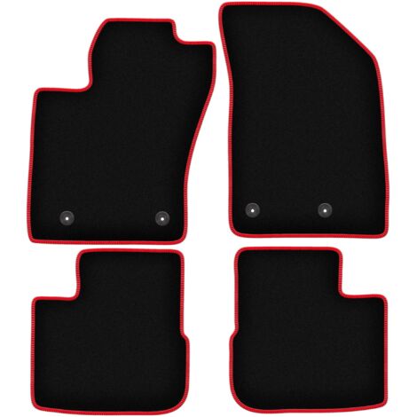 Tapis De Sol Auto 4 Pièces Pour Fiat Tipo Cross Hybrid 2019-2024 - Velours Noir, Antidérapant, Imperméable - Tous Temps, Facile à Nettoyer