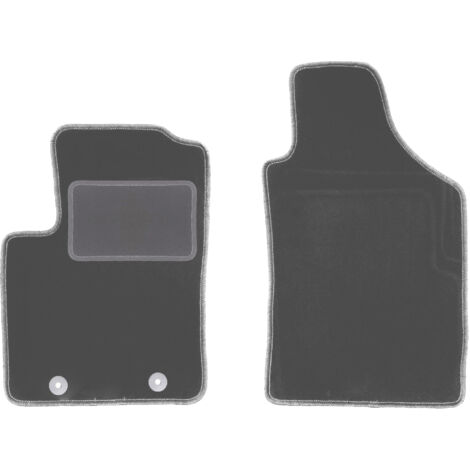 Tapis De Sol En Feutre Pour Fiat 500 (2007-2012) - Noir - Ensemble Avant/arrière - Neuf Sous Emballage
