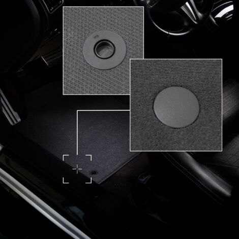 Set 4 Tappetini Auto In Velluto Su Misura Per Mercedes CLA C117/X117 Shooting Brake (2013-2019) - Spessore 7mm, Rinforzo Pedali