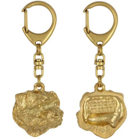 Porte-clés Chien Mignon ART-DOG – Figurine Carlin Plaquée Argent, Présentée Dans Un écrin (4,4x4,1x8,5 Cm)