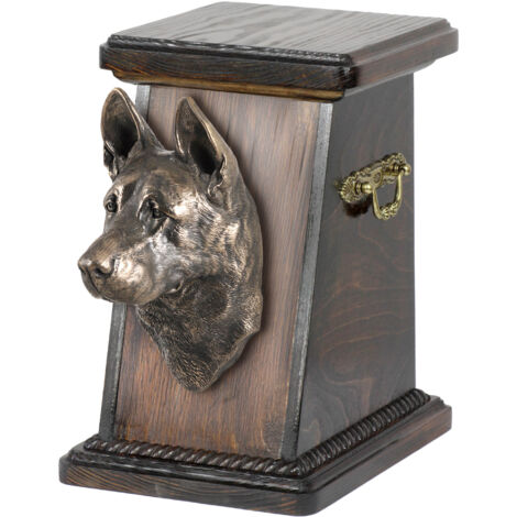 Berger allemand, alsacien - Urne funéraire pour chien, élégante urne avec statuette, urne funéraire avec buste de chien par Art-Dog (1/3)