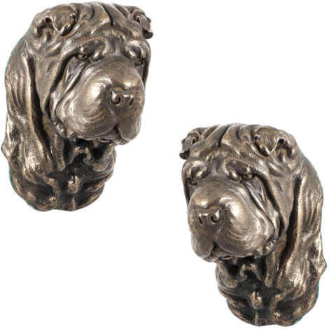 Shar Pei - statuette de chien, buste suspendu, décoration unique pour les amoureux des chiens par Art-Dog (1/5)