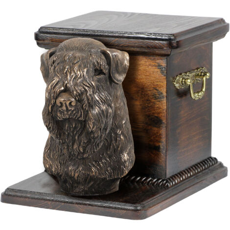 Terrier irlandais à poil doux, Terrier à poil doux - urne funéraire pour chien avec statuette, urne élégante pour chien, urne unique avec buste de chien par Art-Dog (1/3)
