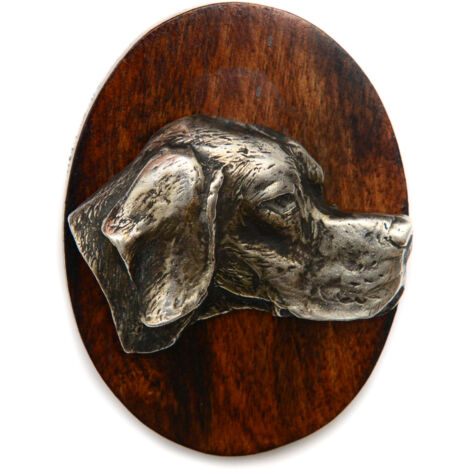 Pointer I - une broche d'exposition canine, un clip pour un numéro de départ, un badge avec un chien d'Art-Dog (1/4)