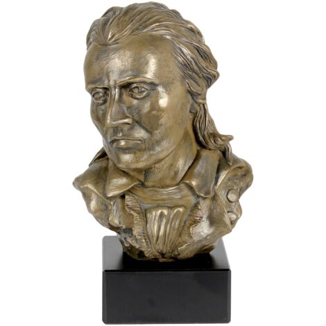 Buste de Friedrich Schiller en marbre, statuette d'une personnalité célèbre, objet de décoration pour bureaux, écoles et hôtels par Art-Dog (1/5)
