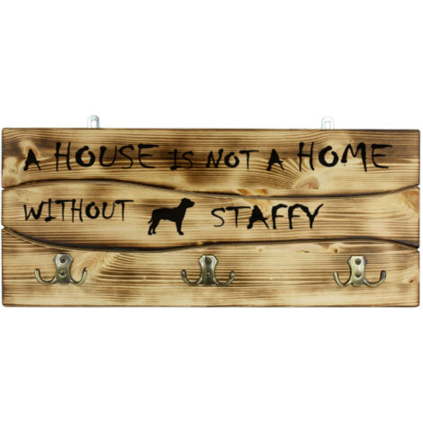 American Staffordshire Terrier, Amstaff, Amstaf I - Cintre à vêtements avec un chien, présentoir à médailles, décoration intérieure par Art-Dog (1/5)