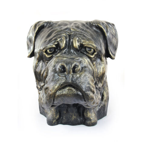 Bullmastiff, Bulmastif - une urne pour les cendres de chien, un buste de chien, une grande tête de chien pour le jardin par Art-Dog (1/5)