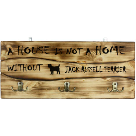 Jack Russell Terrier - Porte-manteau avec chien, présentoir à médailles, décoration d'intérieur par Art-Dog (1/5)