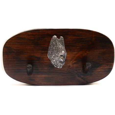 Berger français Briard, Berger de Brie II - Porte-accessoires, porte-médailles avec chien, porte-clés par Art-Dog (1/5)