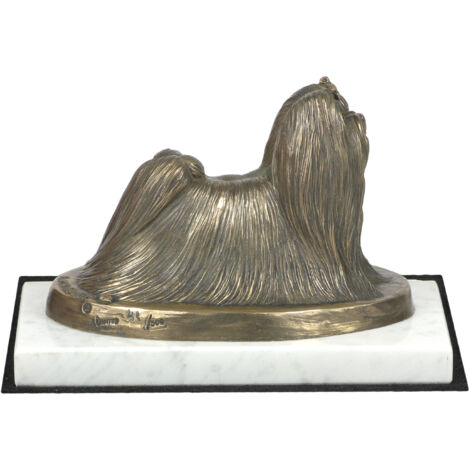 Maltais, Bichon Maltais, Maltais - statuette de chien, figure sur marbre blanc, trophée pour une exposition canine de la marque Art-Dog (1/5)