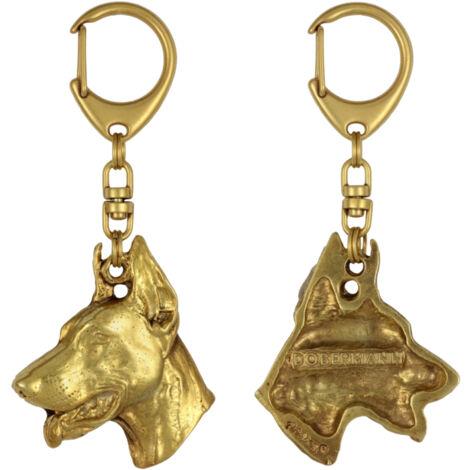 Porte-clés En Métal Plaqué Or - Chaîne Simple - Neuf Avec étiquettes