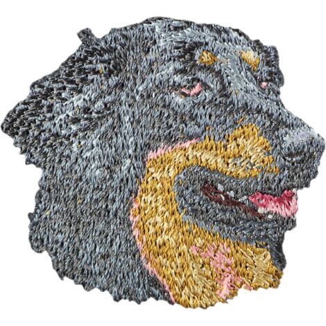Hovawart - patch en forme de chien, patch brodé, décoration unique pour un sac à dos par Art-Dog (1/3)