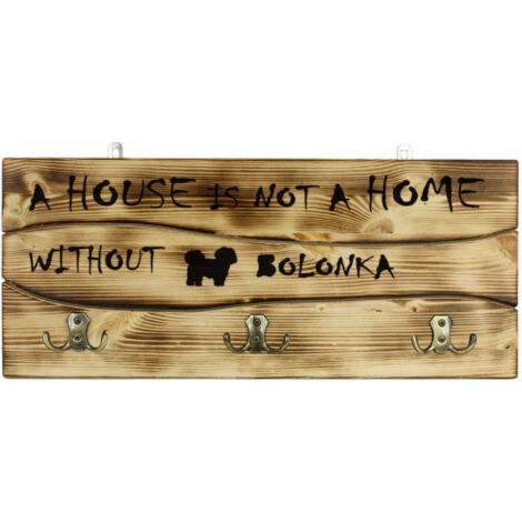 Bolonka, Bolonka russe colorée - cintre avec chien, porte-médailles, décoration d'intérieur par Art-Dog (1/5)